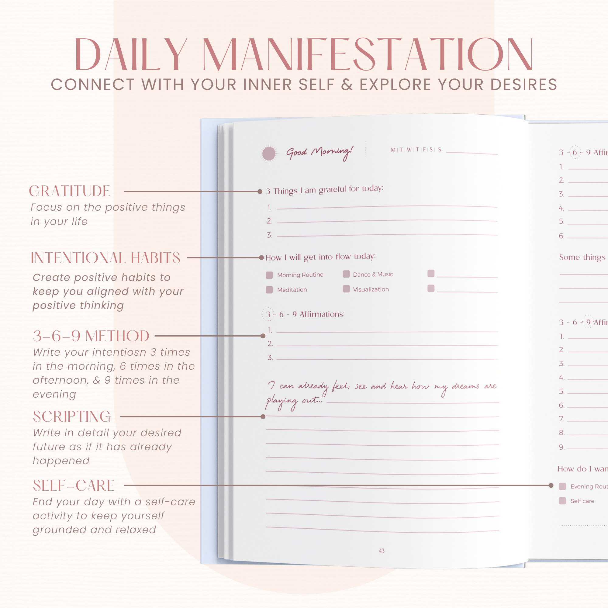Manifestation Journal - Light Blue