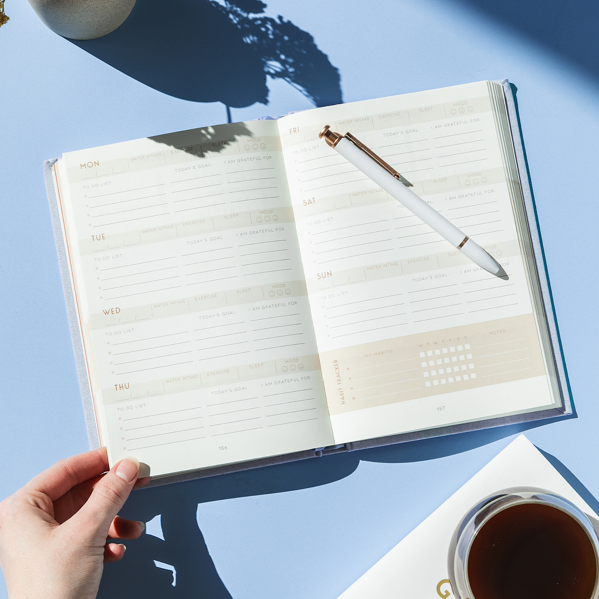 Self Care Planner - Light Blue