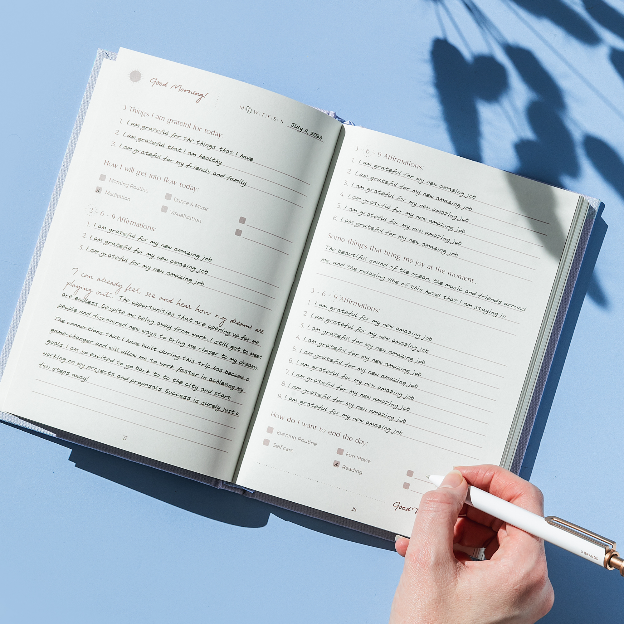 Manifestation Journal - Light Blue
