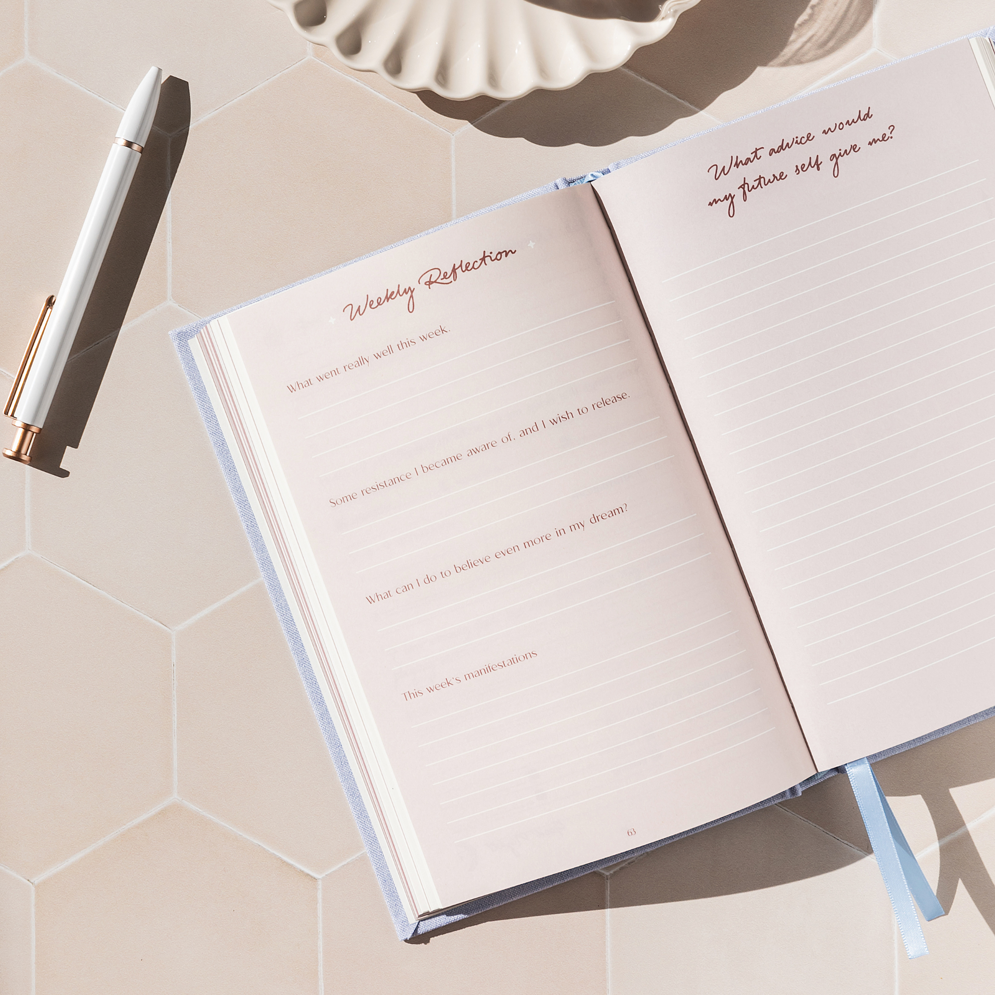 Manifestation Journal - Light Blue