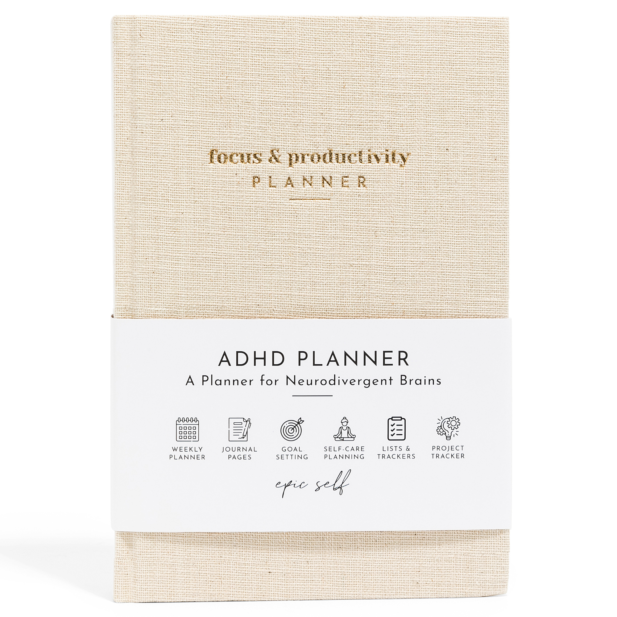 Focus Planner - Beige (Leather)