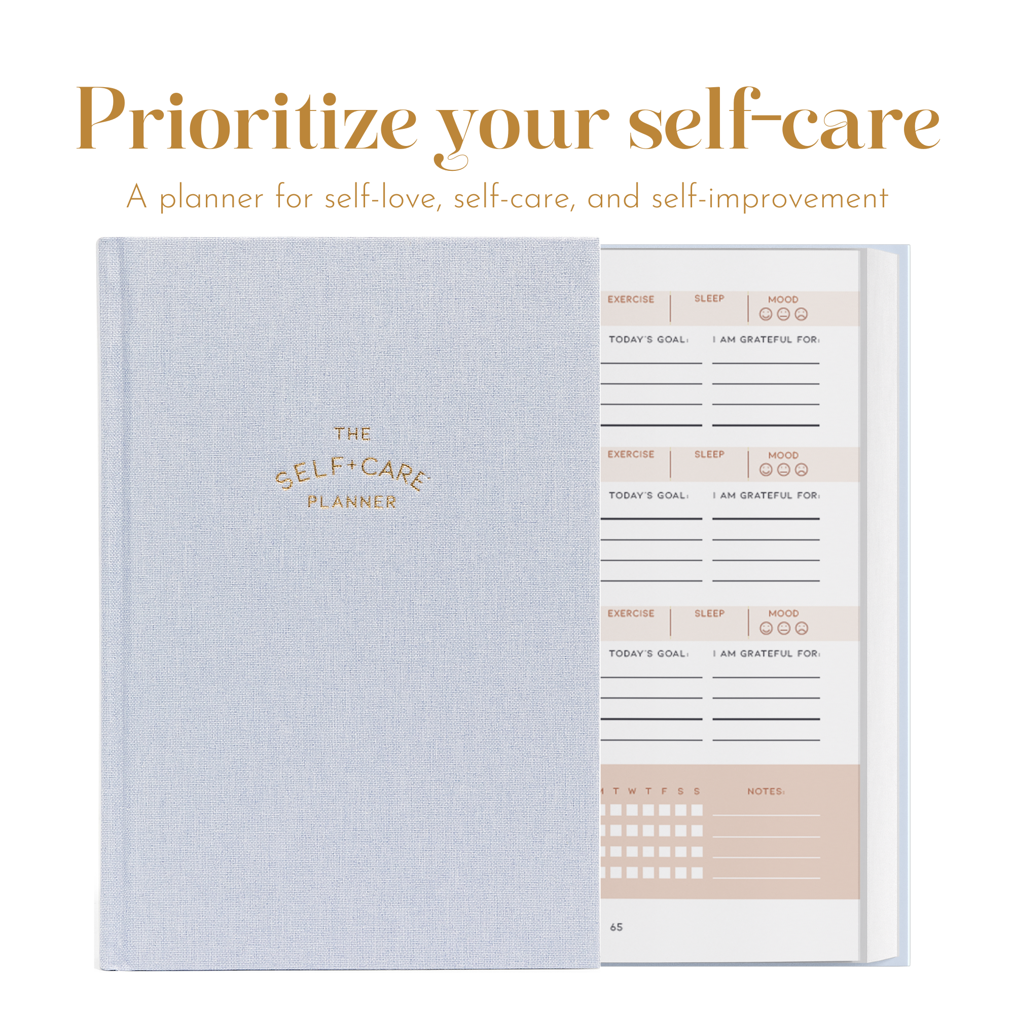 Self Care Planner - Light Blue