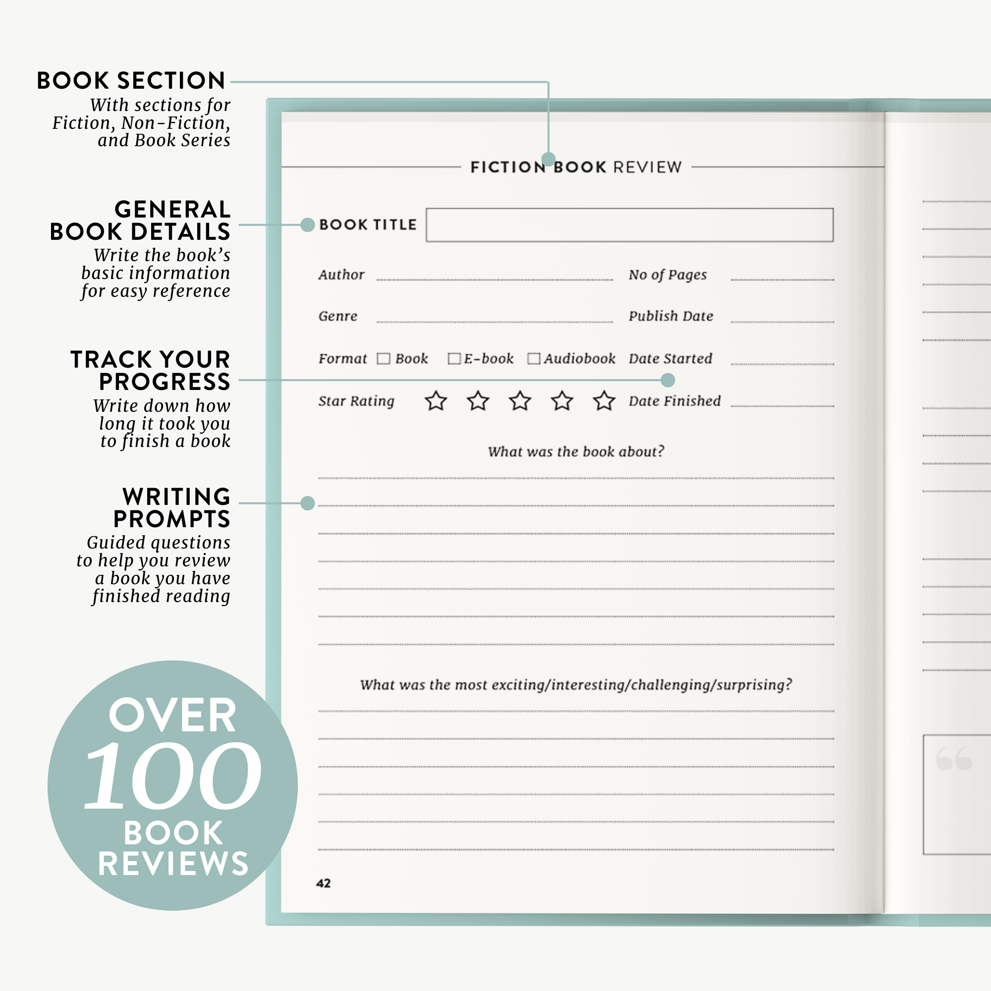Reading Journal - Cyan