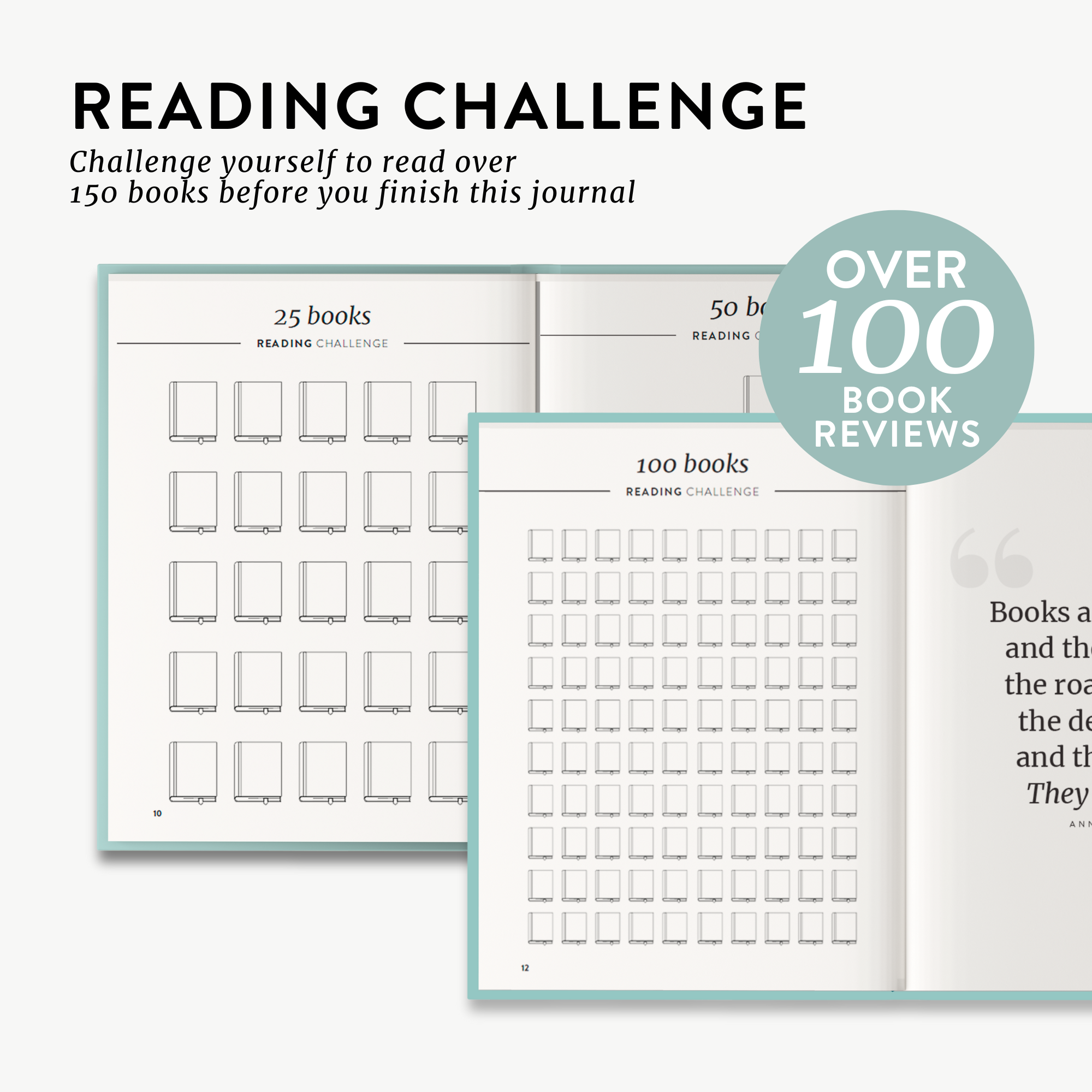 Reading Journal - Cyan
