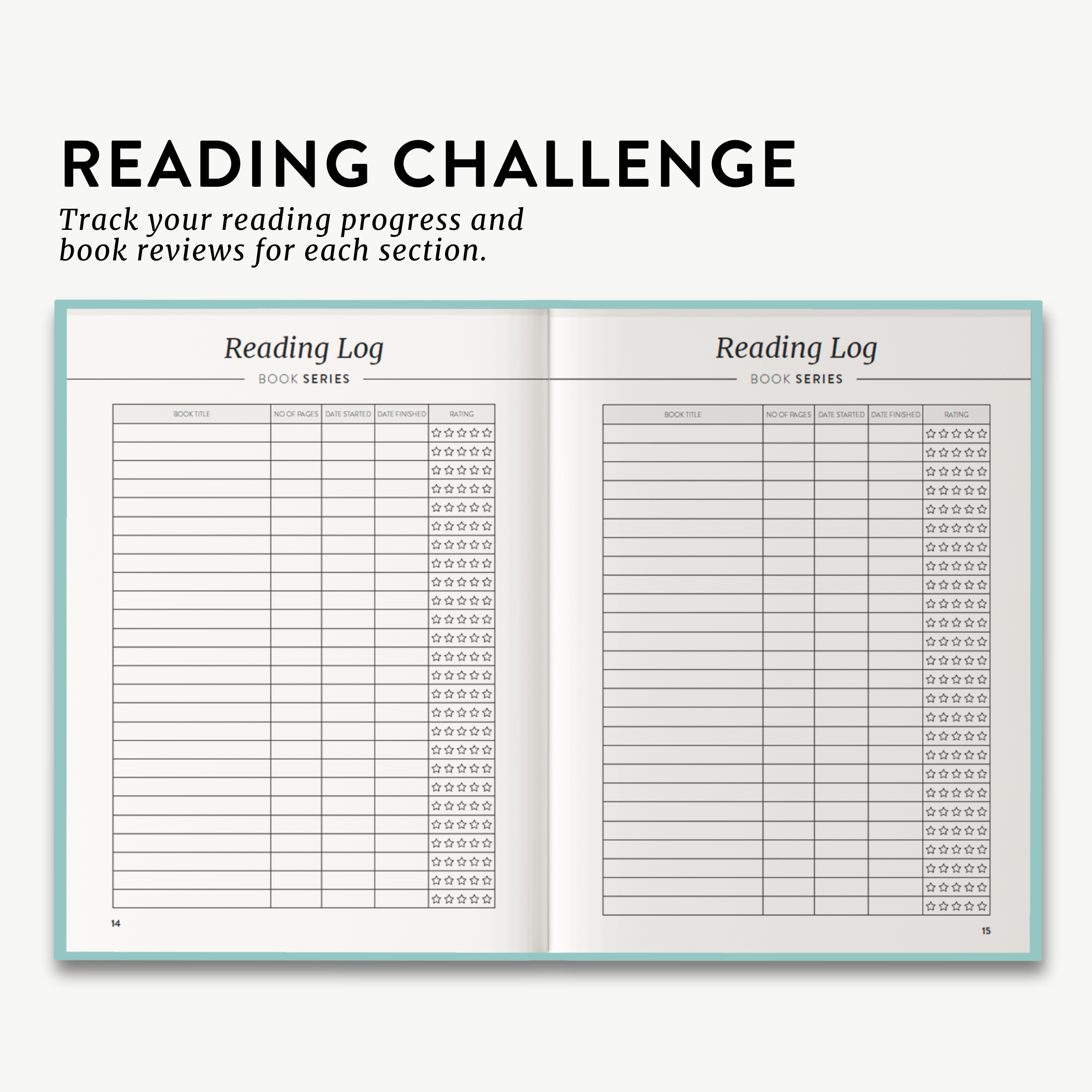 Reading Journal - Cyan