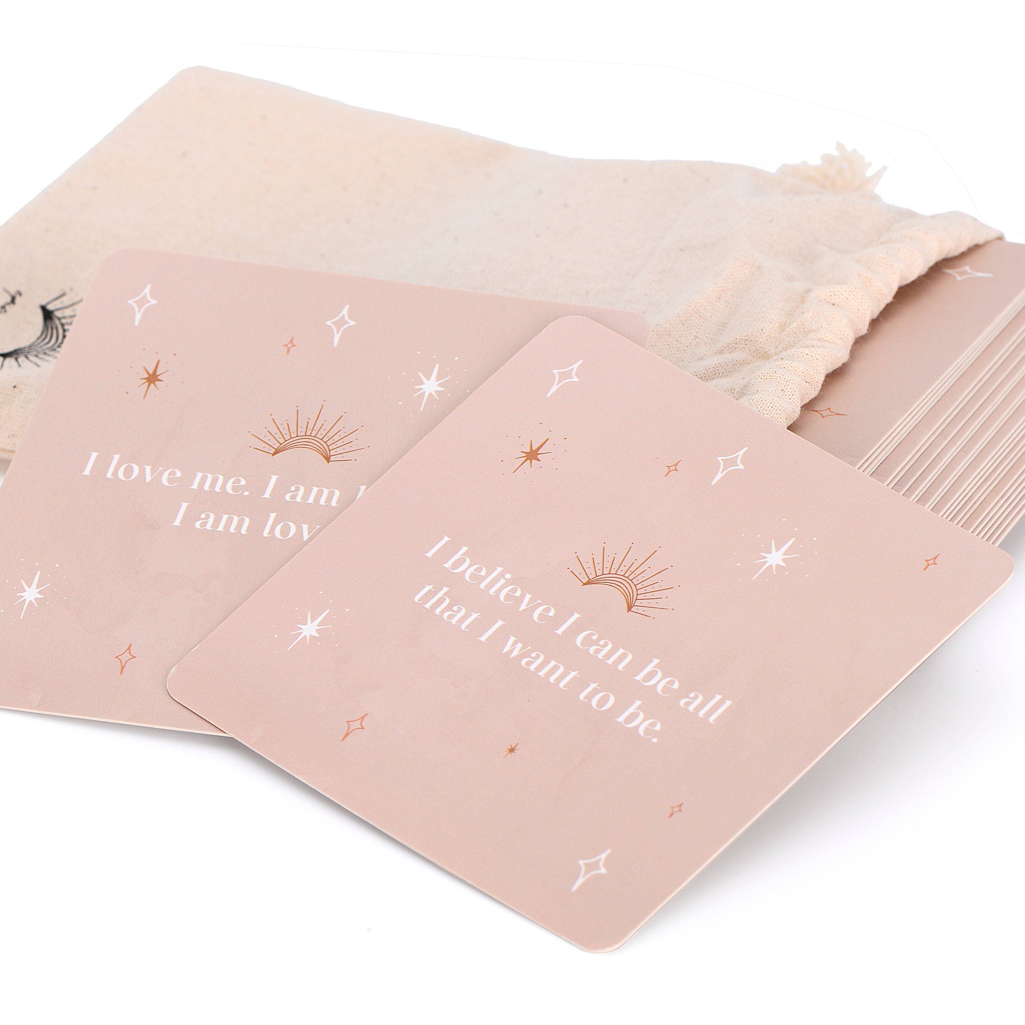 Positive Affirmation Cards - Beige