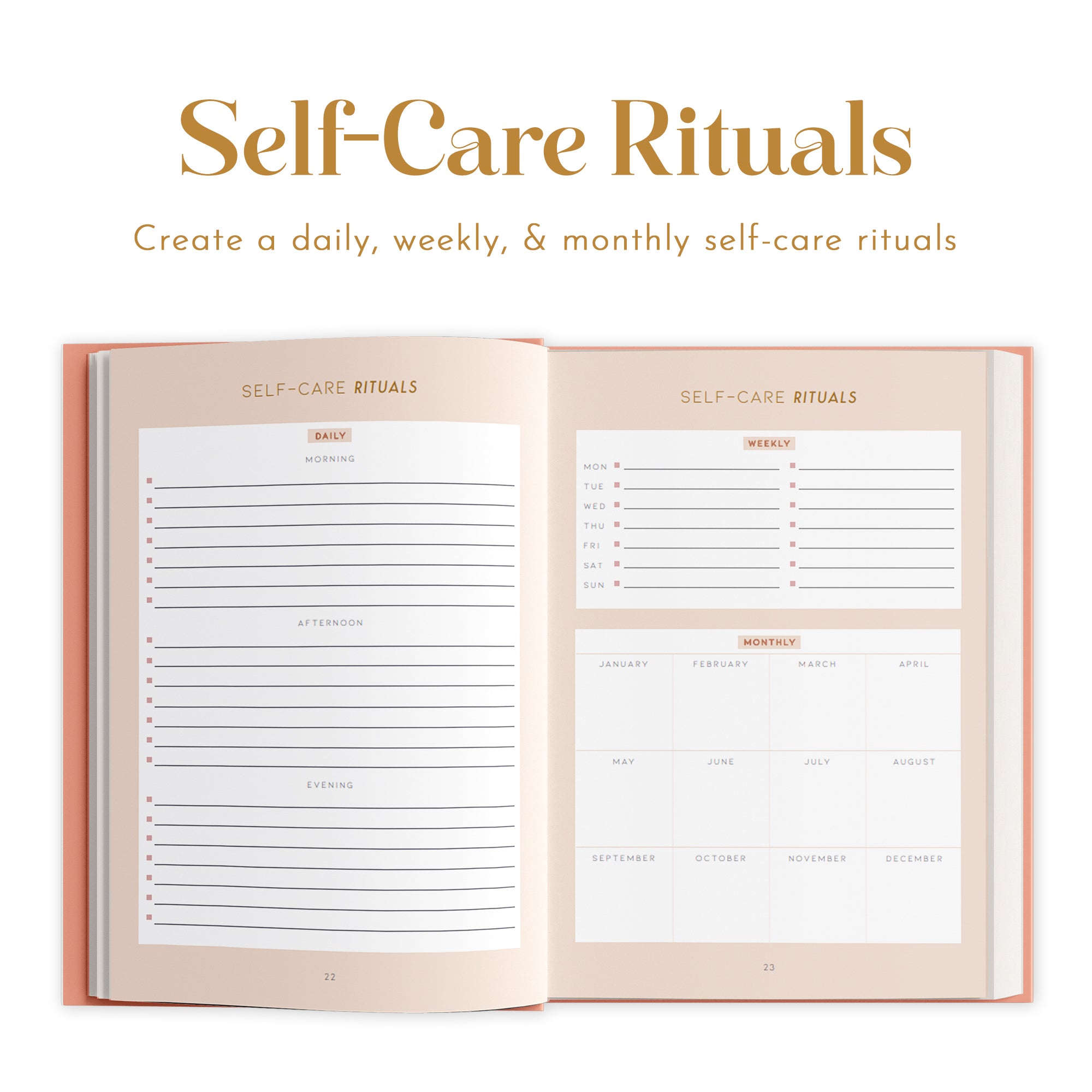 Self Care Planner - Red