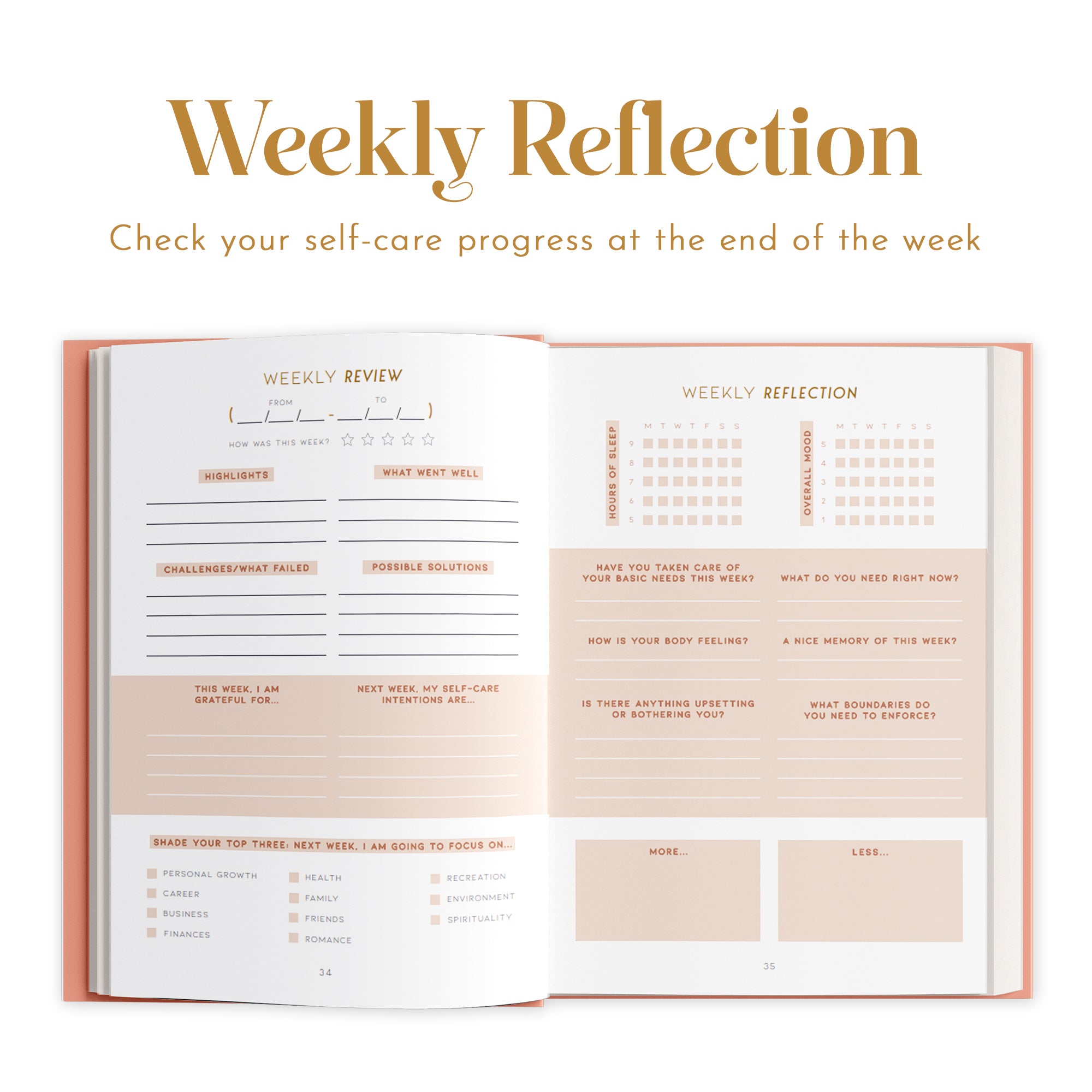 Self Care Planner - Red