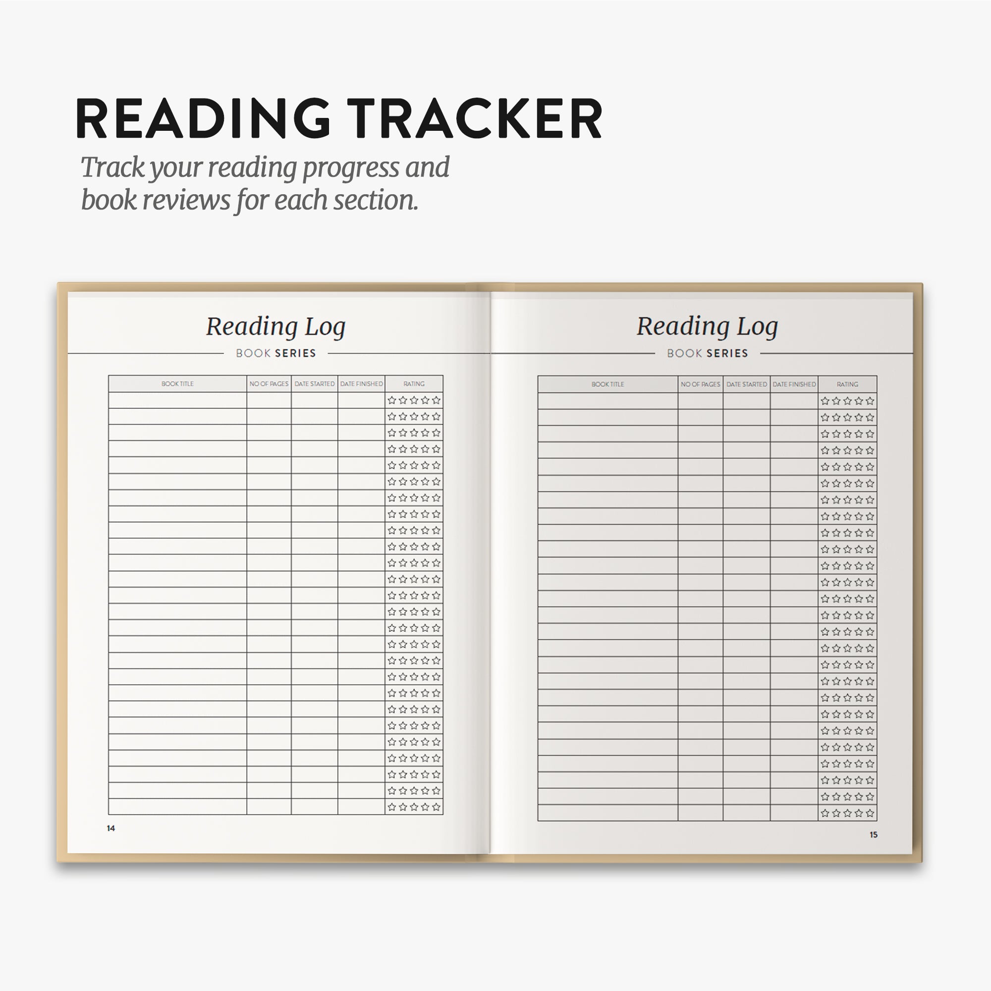 Reading Journal - Biege