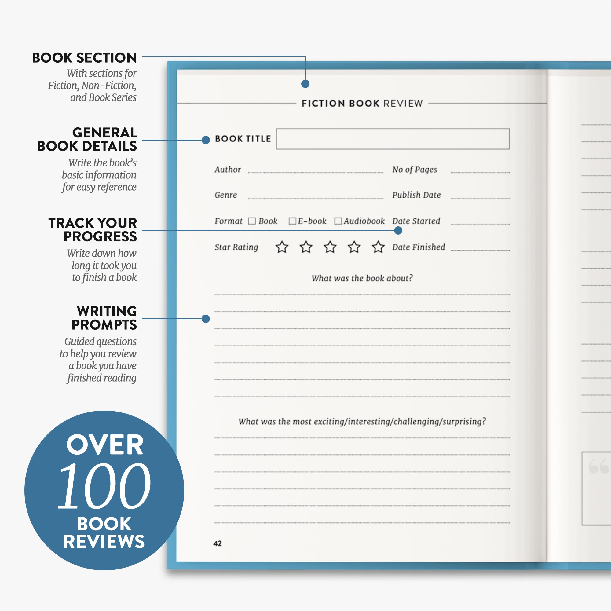 Reading Journal - Blue
