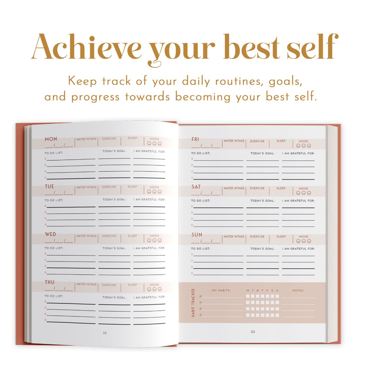 Self Care Planner - Pink