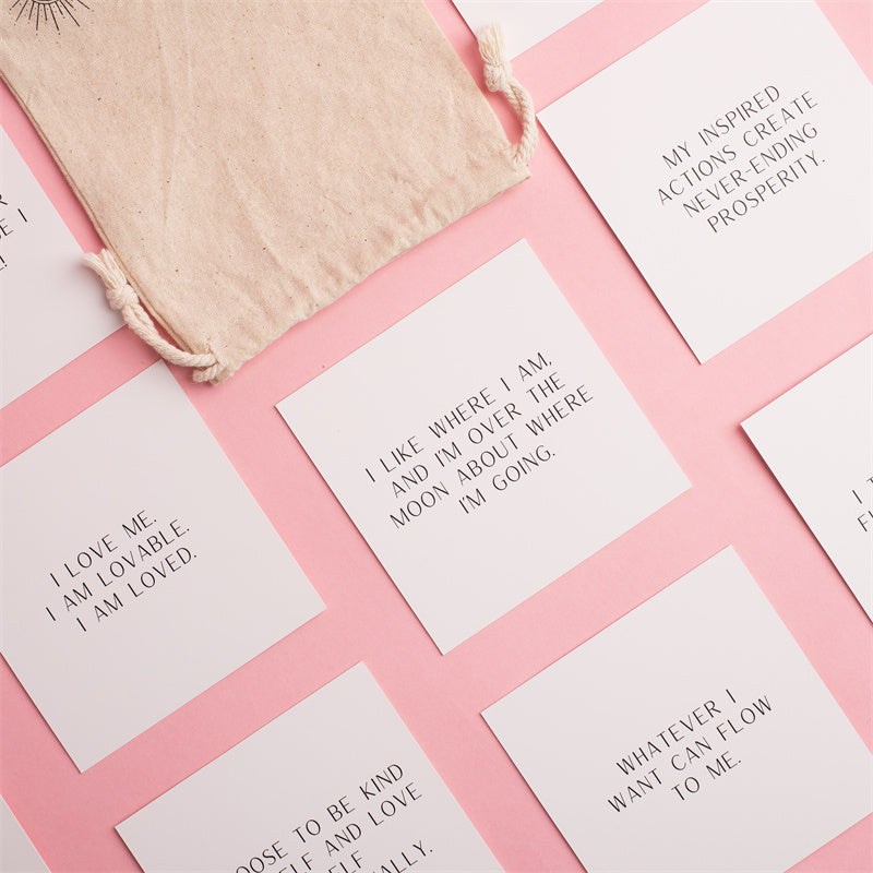 Positive Affirmation Cards - White