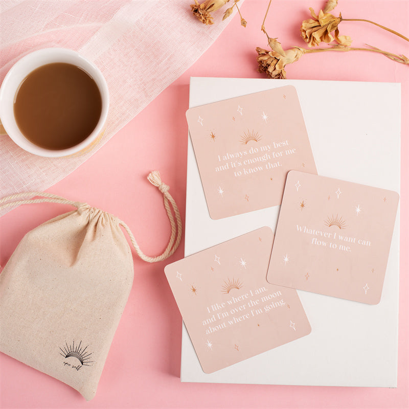 Positive Affirmation Cards - Beige