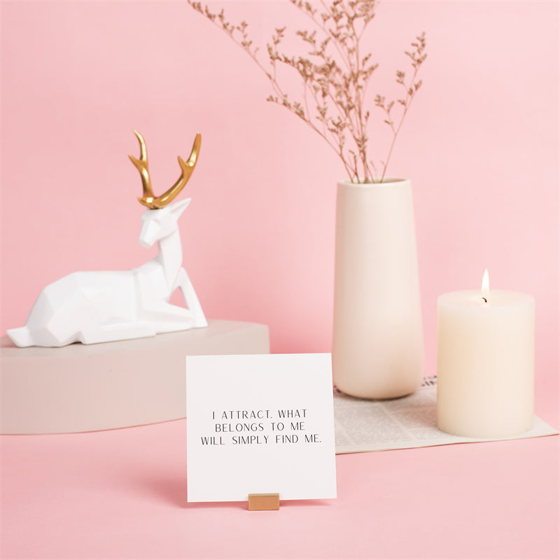 Positive Affirmation Cards - White