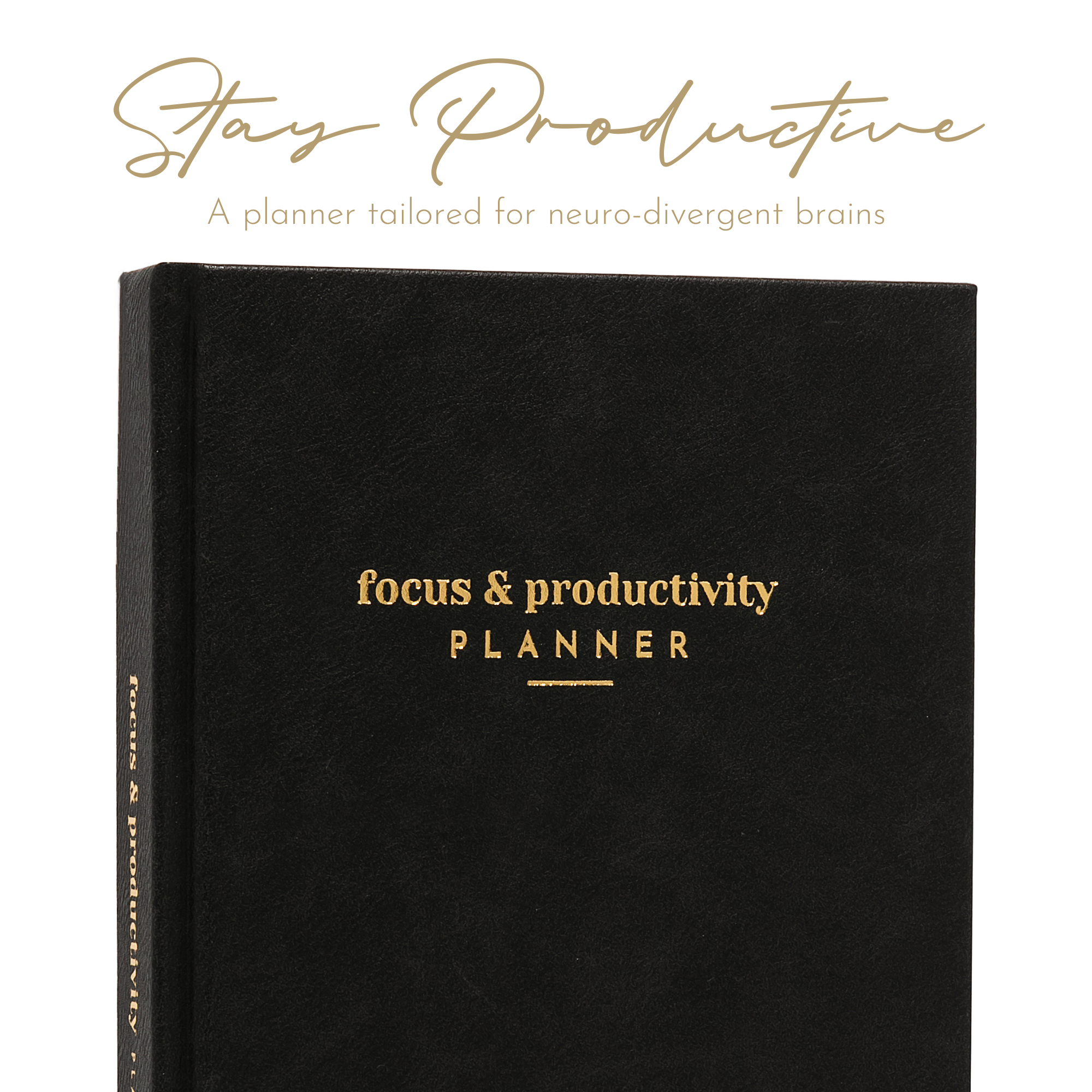 Focus Planner - Black (Leather)
