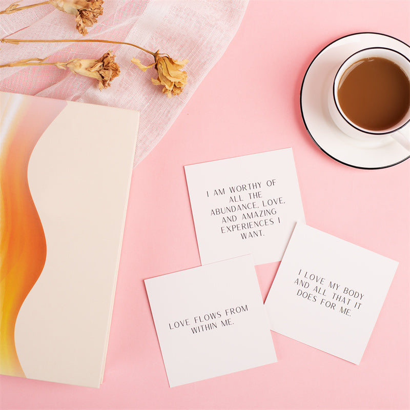 Positive Affirmation Cards - White